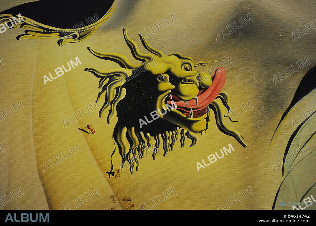 SALVADOR DALÍ. Salvador Dalí (Salvador Dalí i Domènech) (1904-1989). Artista español. Visage du Grand Masturbateur (Rostro del Gran Masturbador), 1929. Oleo sobre lienzo, 110 x 150 cm. Detalle. Museo Nacional Centro de Arte Reina Sofía. Madrid. España.
