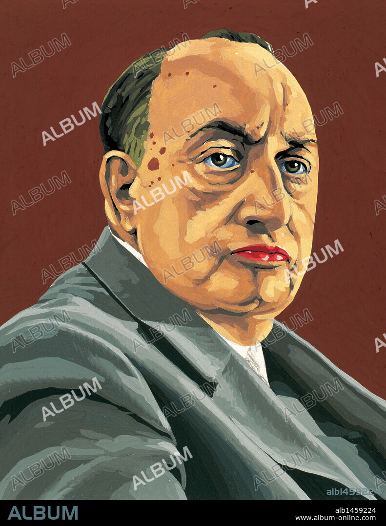 Miguel Angel Asturias Rosales (1899-1974). Guatemalan writer, journalist and diplomat. Nobel Prize in Literature, 1967.