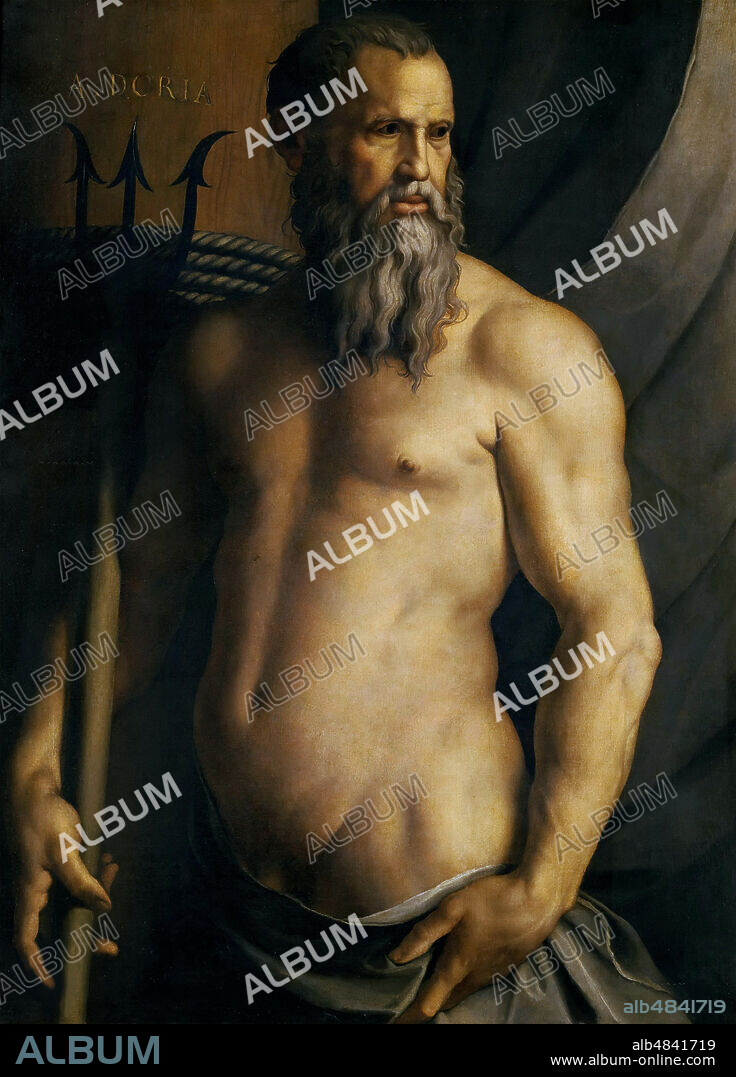 BRONZINO. Portrait of Andrea Doria as Neptune.