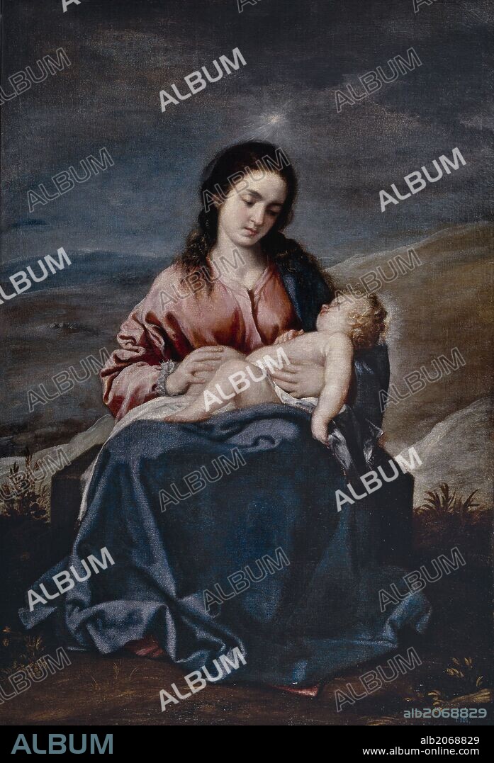 Alonso Cano / 'La Virgen con el Niño (La Virgen del Lucero)', 1638-1648, Escuela Española, Óleo sobre Lienzo, 156 cm x 100 cm, P00630.