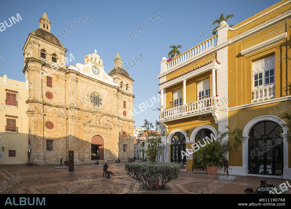 Church of San Pedro, Old City, UNESCO World Heritage Site, Cartagena, Bolivar Department, Colombia, South America.