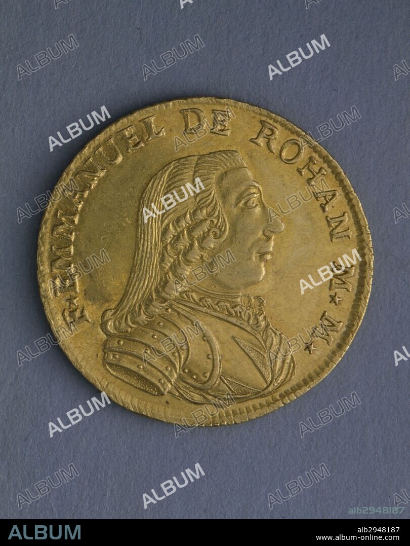 Gold 20-scudi of Emmanuel de Rohan, 1778, obverse, 30 mm. Malta, 18th century.