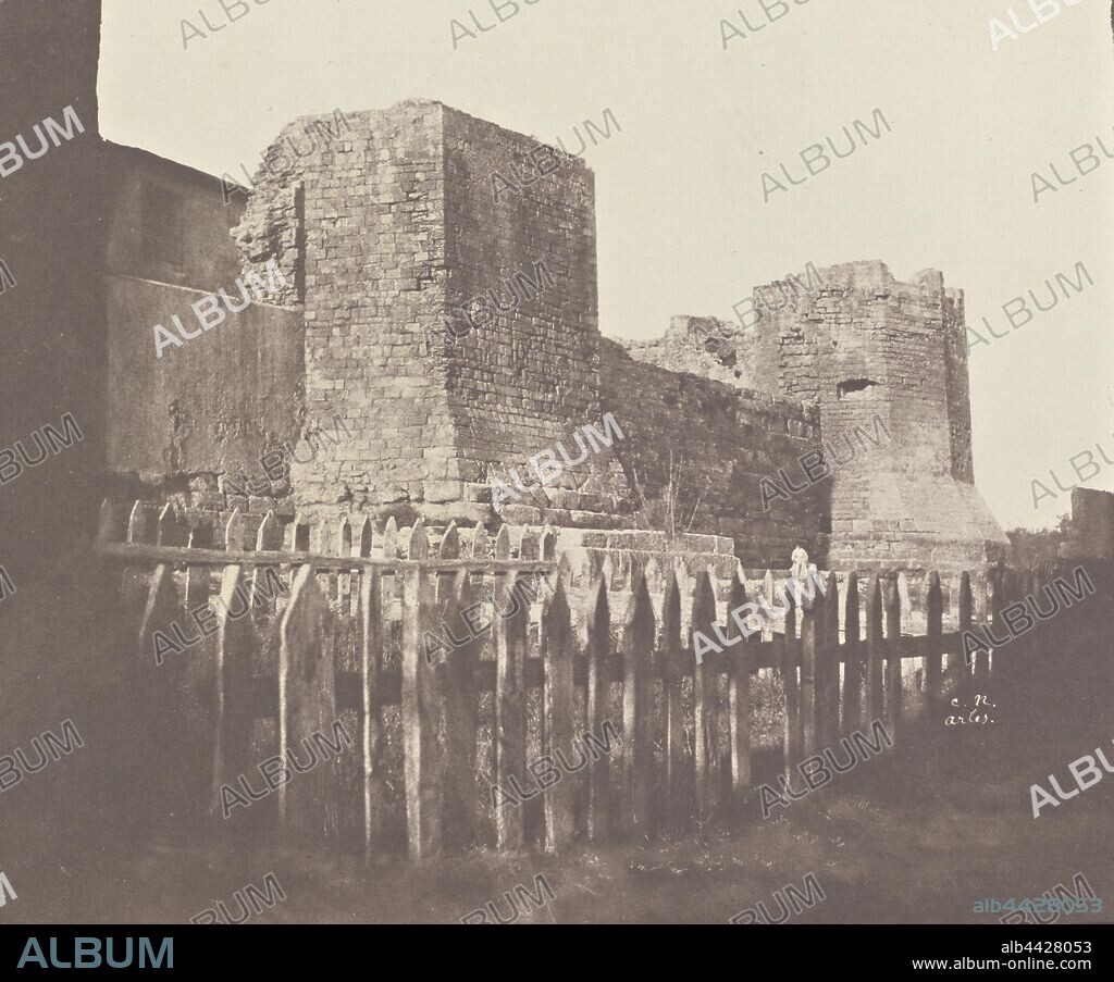 Arles, Tour Romaine Re-plaquée sous François 1er, Charles Nègre (French, 1820 - 1880), Arles, France, 1852, Salted paper print from waxed paper negative, Sheet: 18.7 × 25.7 cm (7 3/8 × 10 1/8 in.).