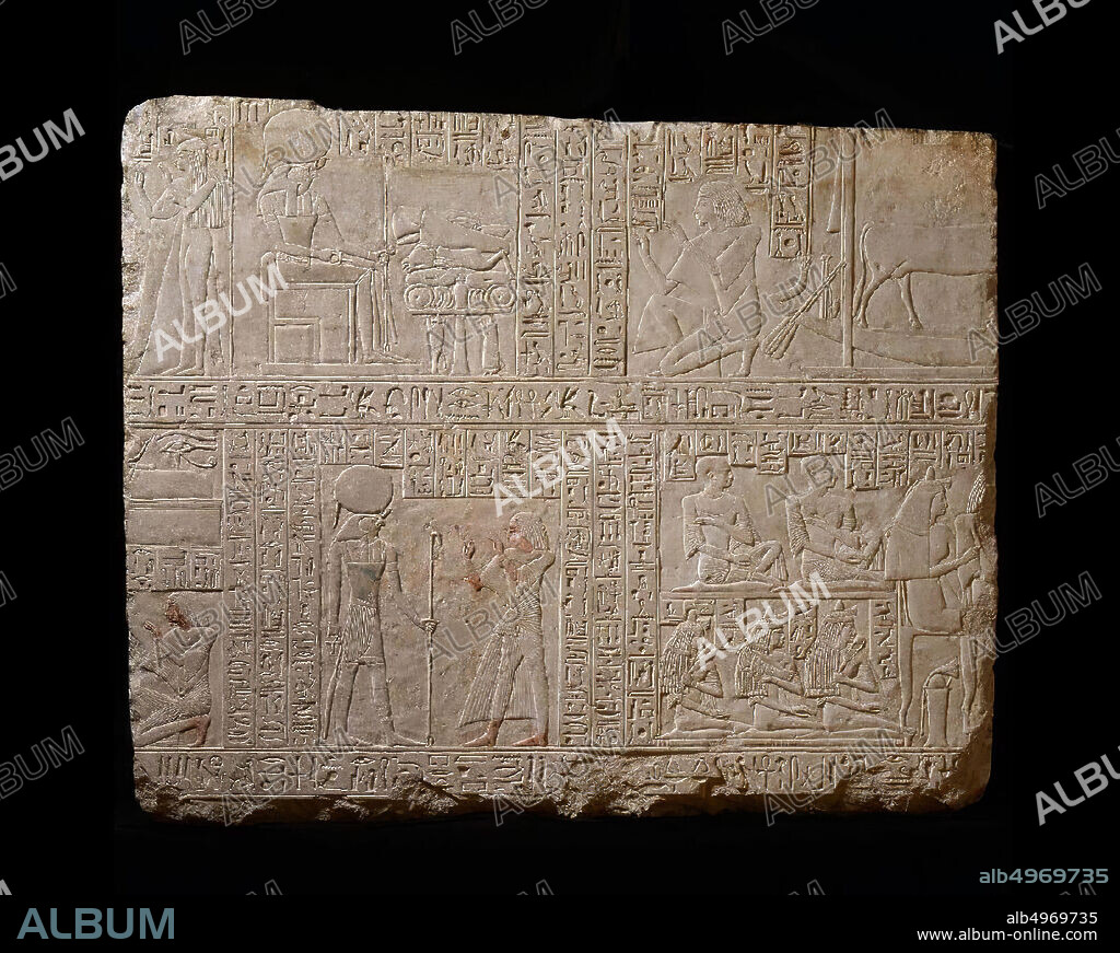 Egypt, relief, limestone, 110 x 129 x 20 cm, 43 5, 16 x 50 13, 16 x 7 7, 8 in, c., 400 kg, New Empire, 19th Dynasty, Ramses II, Egypt.