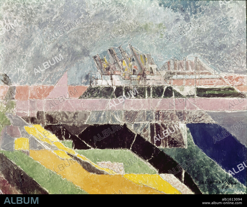 Bridge At Rouen by Jacques Villon, 1875-1963.