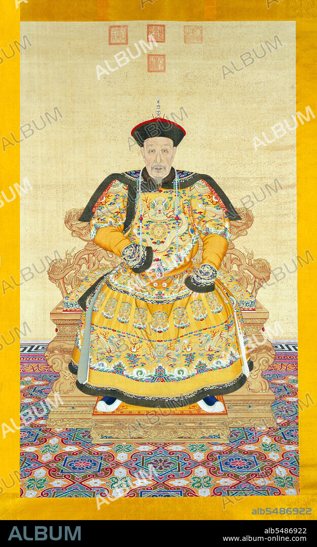 The Qianlong Emperor (Chinese pinyin: Qianlong Di; Wade–Giles: Chien-lung Ti) was the sixth emperor of the Manchu-led Qing Dynasty, and the fourth Qing emperor to rule over China proper. The fourth son of the Yongzheng Emperor, he reigned officially from 11 October 1736 to 7 February 1795. On 8 February (the first day of that lunar year), he abdicated in favor of his son, the Jiaqing Emperor - a filial act in order not to reign longer than his grandfather, the illustrious Kangxi Emperor. Despite his retirement, however, he retained ultimate power until his death in 1799. Although his early years saw the continuity of an era of prosperity in China, he held an unrelentingly conservative attitude. As a result, the Qing Dynasty's comparative decline began later in his reign.