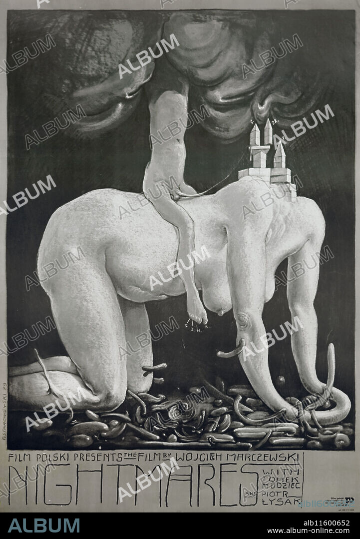 FRANCISZEK STAROWIEYSKI. Movie poster "Nightmares (Zmory)" by Wojciech Marczewski.