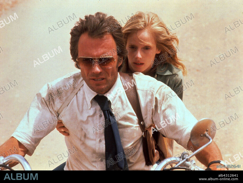 CLINT EASTWOOD and SONDRA LOCKE in THE GAUNTLET, 1977, directed by CLINT EASTWOOD. Copyright WARNER BROTHERS.
