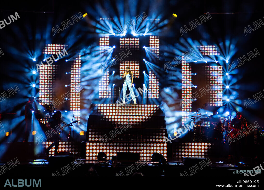 August 24, 2021, Marbella, Madrid, Spain: Aitana on stage at Starlite, 24 August 2021, in Marbella (Spain)...CONCERT;MUSIC;AITANA;STARLITE..Europa Press..08/24/2021 (Credit Image: © Europa Press/Contacto via ZUMA Press).