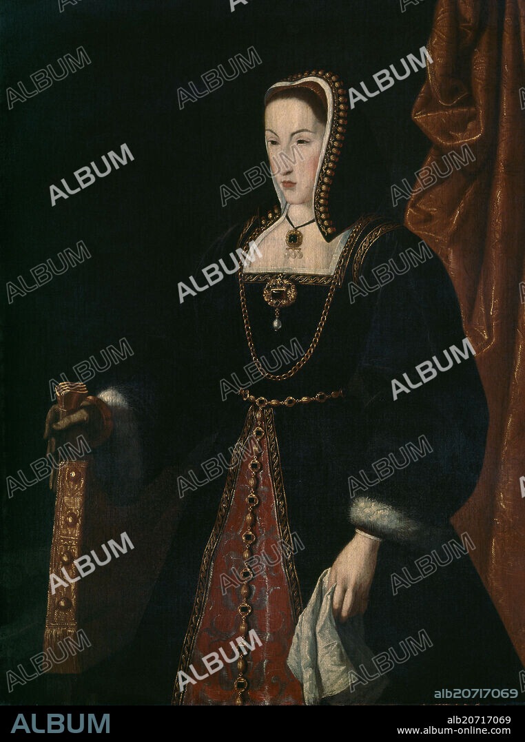 JUAN PANTOJA DE LA CRUZ. RETRATO DE DOÑA JUANA LA LOCA - SIGLO XVI - RENACIMIENTO ESPAÑOL.
