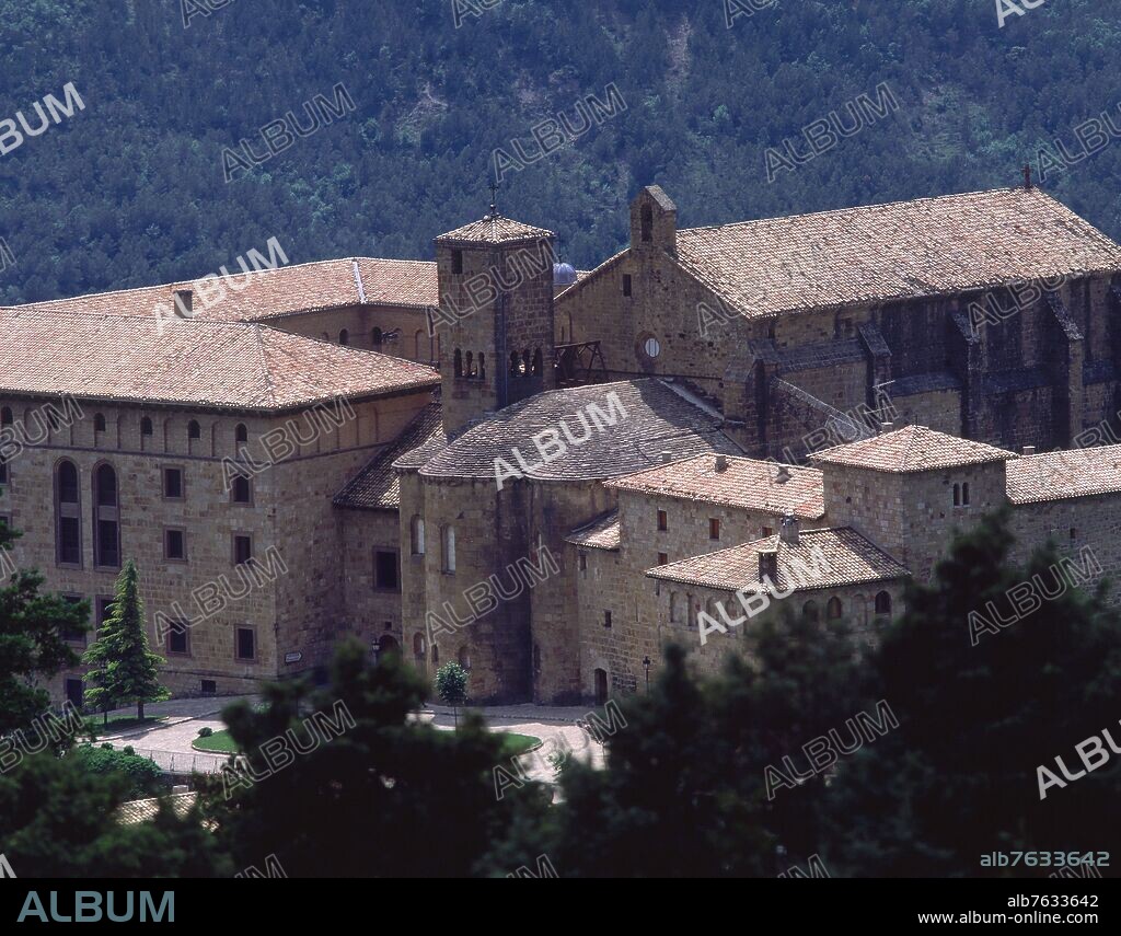 MONASTERIO DE LEYRE - IGLESIA CONVENTUAL MONASTERIO NUEVO Y HOSPEDERIA.