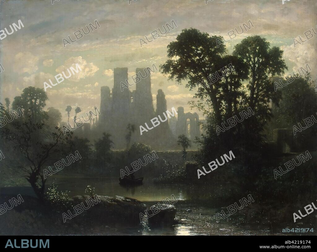 GUILLAUME VAN DER HECHT. 'Ruins of the Castle of Kenilworth'. Belgium. Dimensions: 72x96,5 cm.