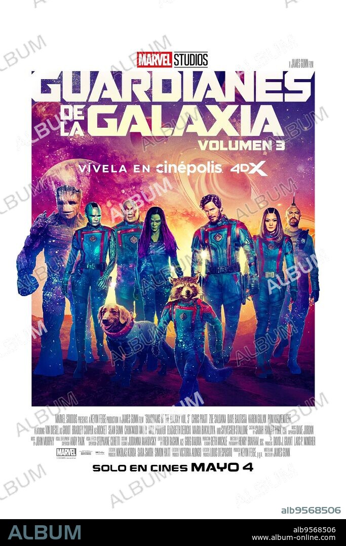 Poster of GUARDIANS OF THE GALAXY VOL. 3, 2023, directed by JAMES GUNN. Copyright Marvel Studios / Marvel Entertainment.
