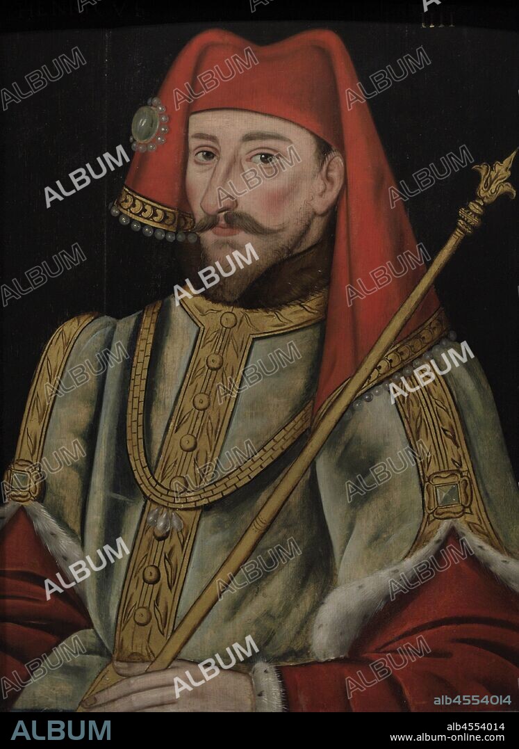 Enrique IV de Inglaterra (1367-1413). Rey de Inglaterra entre 1399 y 1413. Casa real de Lancaster. Autor no identificado. Oleo sobre lienzo,1597-1618. National Portrait Gallery. Londres. Inglaterra.