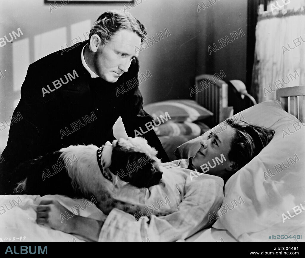 SPENCER TRACY en LA CIUDAD DE LOS MUCHACHOS, 1941 (MEN OF BOYS TOWN), dirigida por NORMAN TAUROG. Copyright M.G.M.