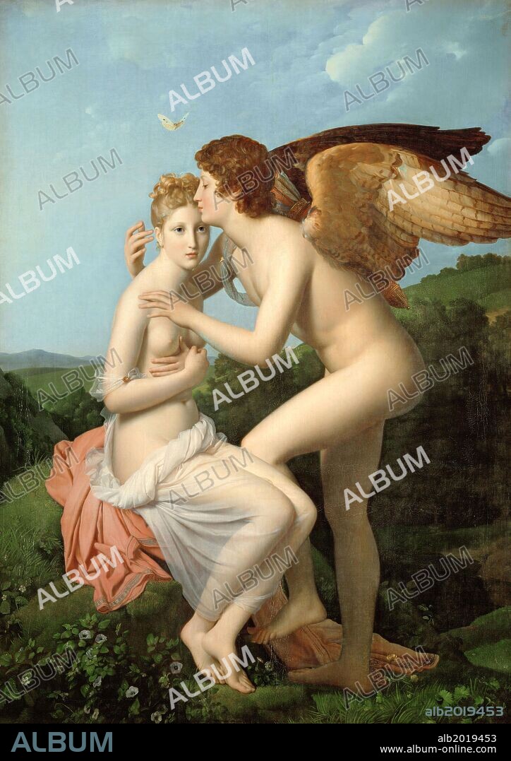 FRANÇOIS PASCAL SIMON. François Gérard / 'Eros y Psique', 1798, Óleo sobre lienzo, 186 x 132 cm.