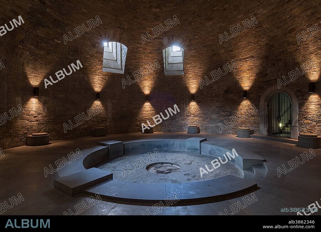 The crypt in Wewelsburg castle, 1934-45 cult-site of the SS under Himmler, now Historical Museum, Büren-Wewelsburg, Paderborn district, North Rhine-Westphalia, Germany