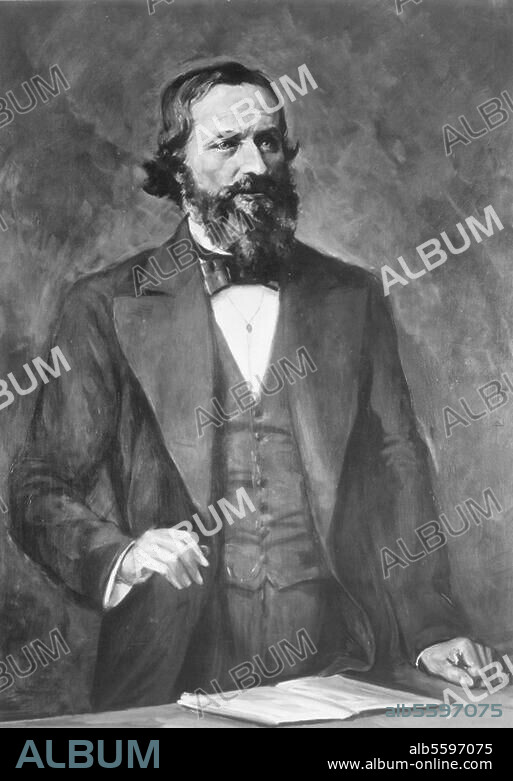 Kirchhoff, Gustav Robert Physiker Königsberg 12.3.1824 - Berlin 17.10.1887. Porträt. Gemälde nach Photographie um 1880. München, Ehrensaal des Deutschen Museums.