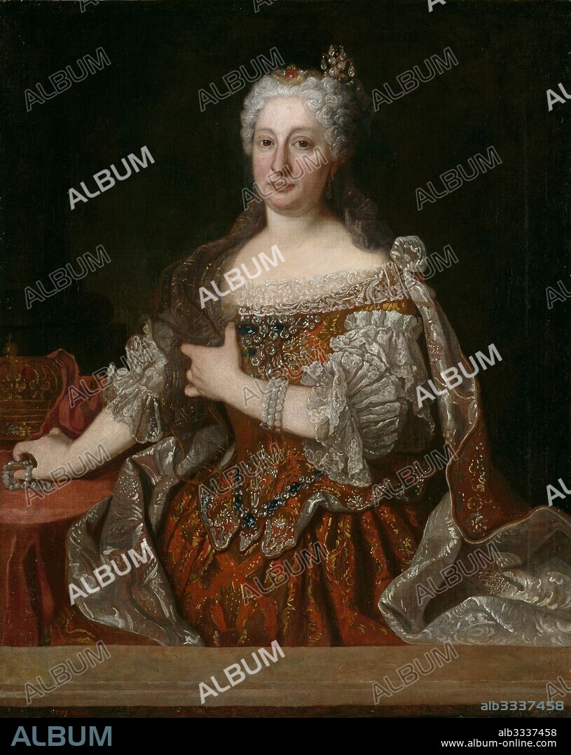 JEAN RANC. Portrait of Archduchess Maria Anna of Austria (1683-1754), Queen of Portugal.