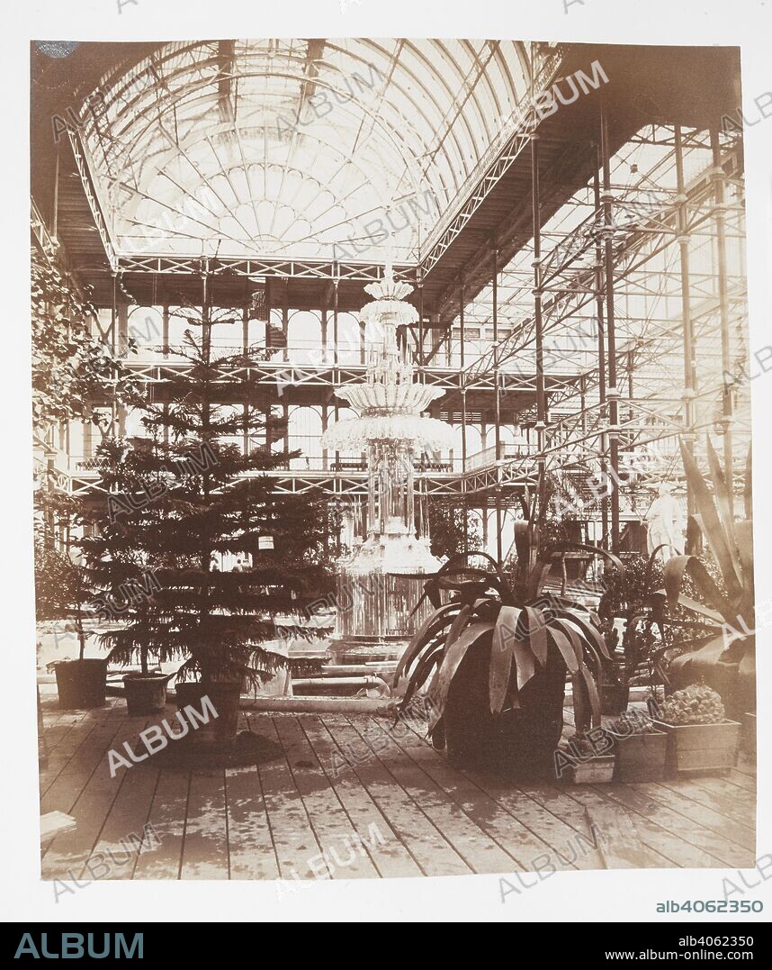 PHILIP HENRY DELAMOTTE. The Crystal Fountain, by Osler. Photographic Views of the Progress of the Crystal Palace, Sydenham. Taken during the progress of the works, by desire of the directors, by Philip H. Delamotte. Together with a list of the directors and officers of the company, etc. London, 1855. Source: Tab.442.a.5, plate 62.
