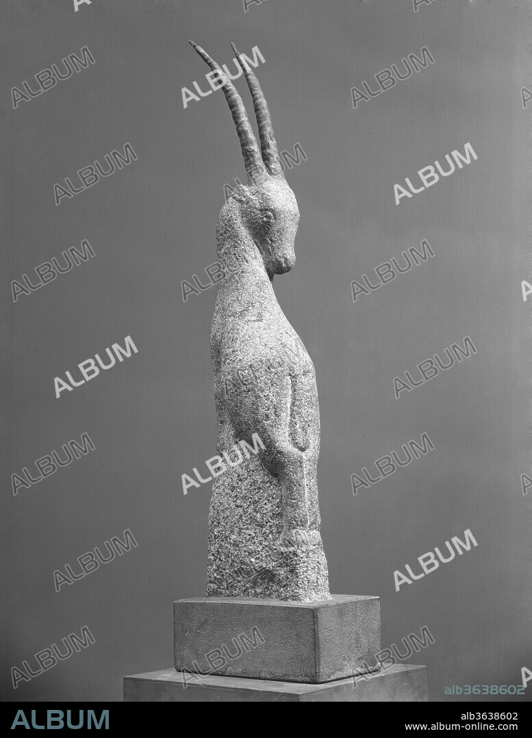 Figure of Dignity - Irish Mountain Goat. Artist: John Bernard Flannagan (American, 1895-1942). Dimensions: 53 3/4 x 14 1/8 x 8 3/4 in. (136.5 x 35.9 x 22.2 cm). Date: 1932.