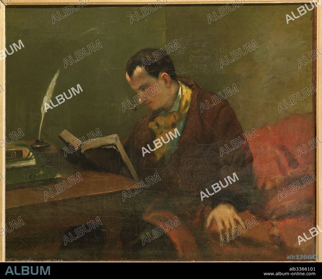GUSTAVE COURBET. Charles Baudelaire (1821-1867).