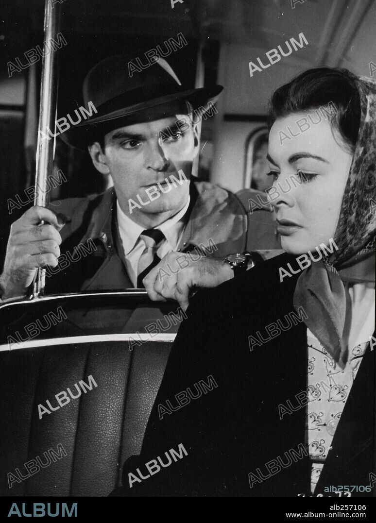 ANNE HEYWOOD and STANLEY BAKER in VIOLENT PLAYGROUND, 1958.