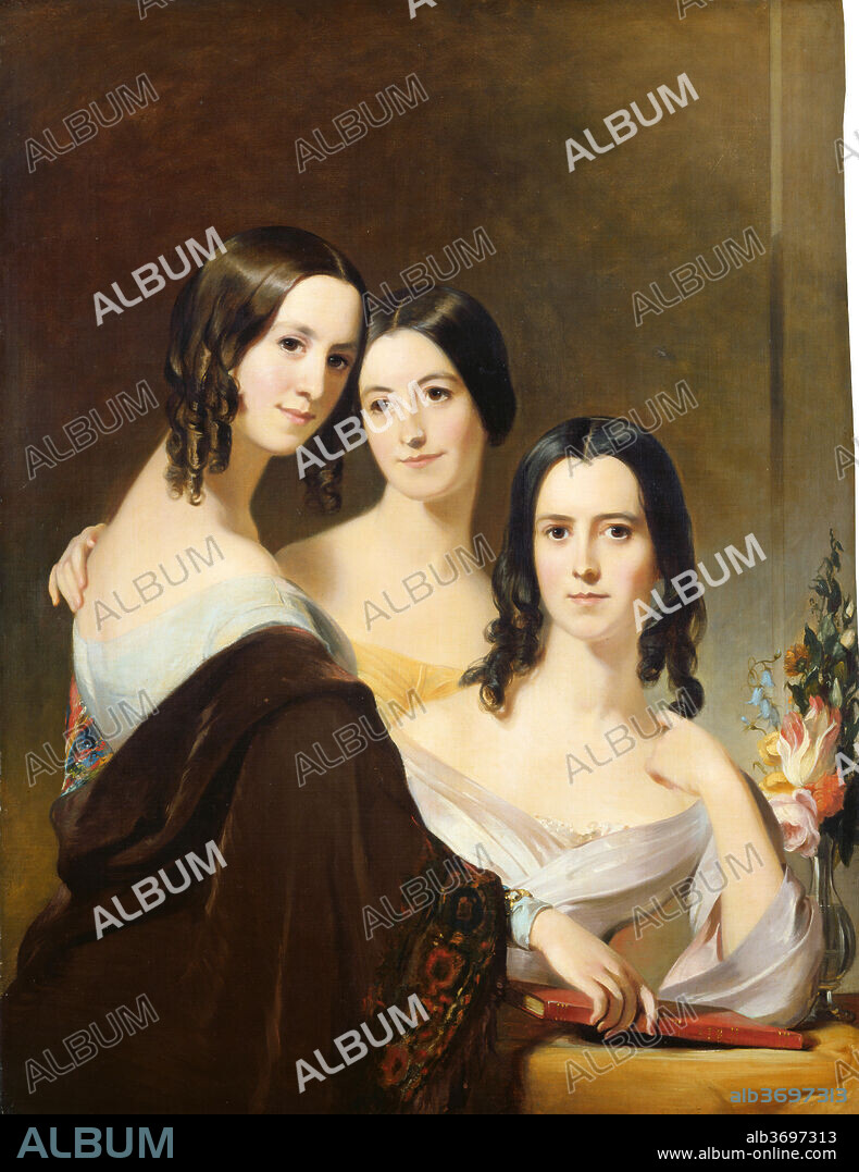 THOMAS SULLY. The Coleman Sisters. Dated: 1844. Dimensions: overall: 112.5 x 87.5 cm (44 5/16 x 34 7/16 in.)  framed: 146.7 x 121.9 x 14 cm (57 3/4 x 48 x 5 1/2 in.). Medium: oil on canvas.