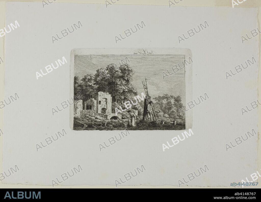 Scene of a Fire. Caspar David Friedrich; German, 1774-1840. Date: 1802. Dimensions: 84 x 120 mm (image); 91 x 136 mm (plate); 200 x 285 mm (sheet). Etching on paper. Origin: Germany.