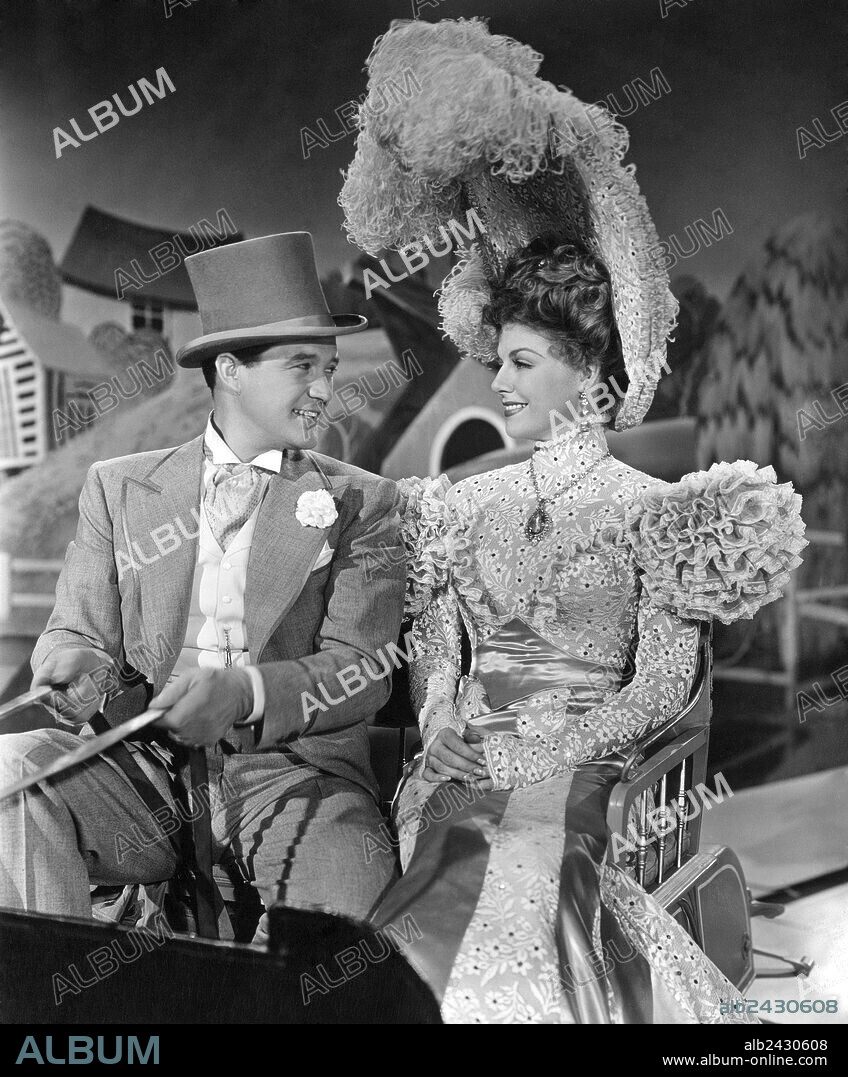 ANN SHERIDAN and DENNIS MORGAN in SHINE ON HARVEST MOON, 1944, directed by DAVID BUTLER. Copyright WARNER BROS.