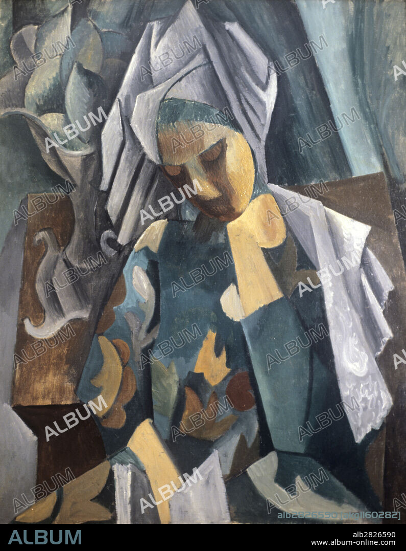 Reproduction of 'Queen Isabel' painting by Pablo Picasso.