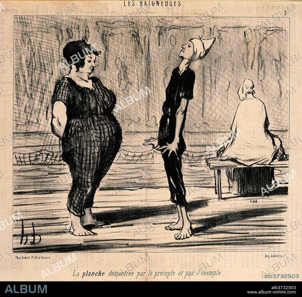HONORE DAUMIER. La planche démontree par le prècepte ... Dated: 19th century. Medium: lithograph.