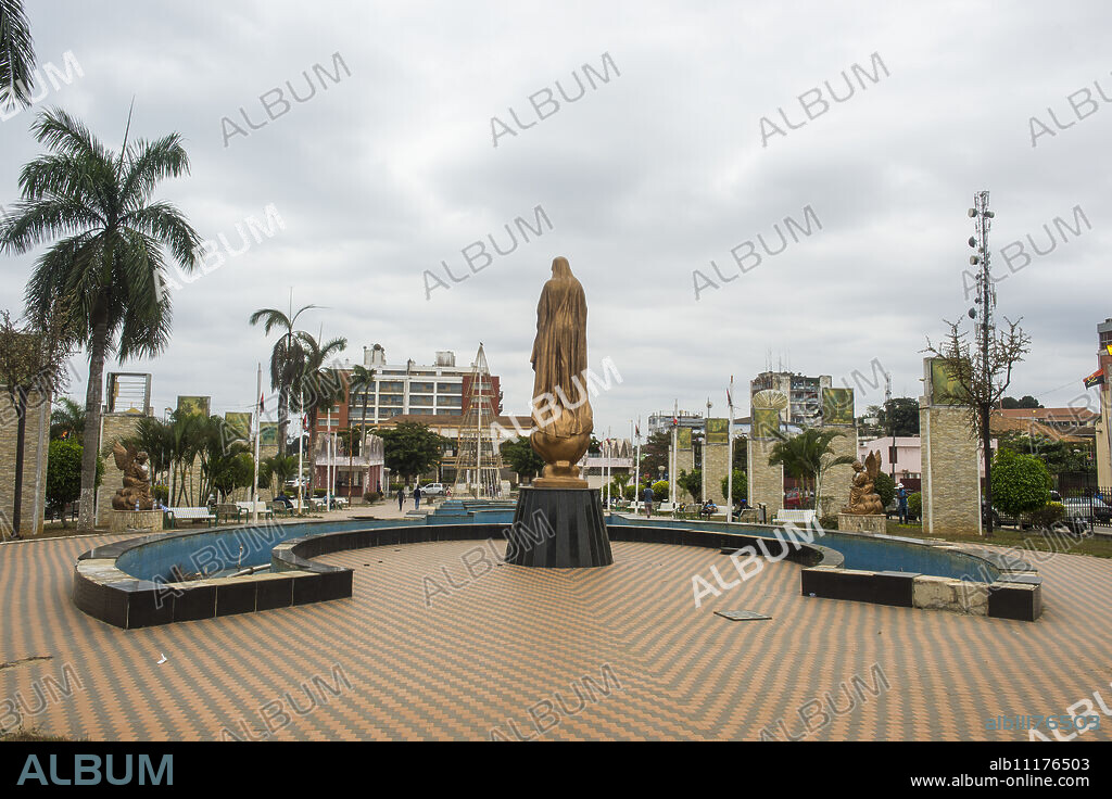 Town centre of Cabinda, Angola, Africa.