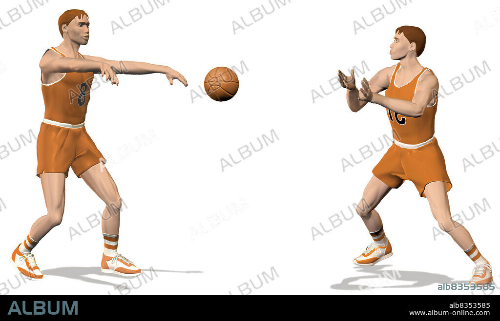 This pass is used when there is nothing between the thrower and receiver. The ball is gripped in front of the chest with both hands and thrust forward by the arms and a flick of the wrists.