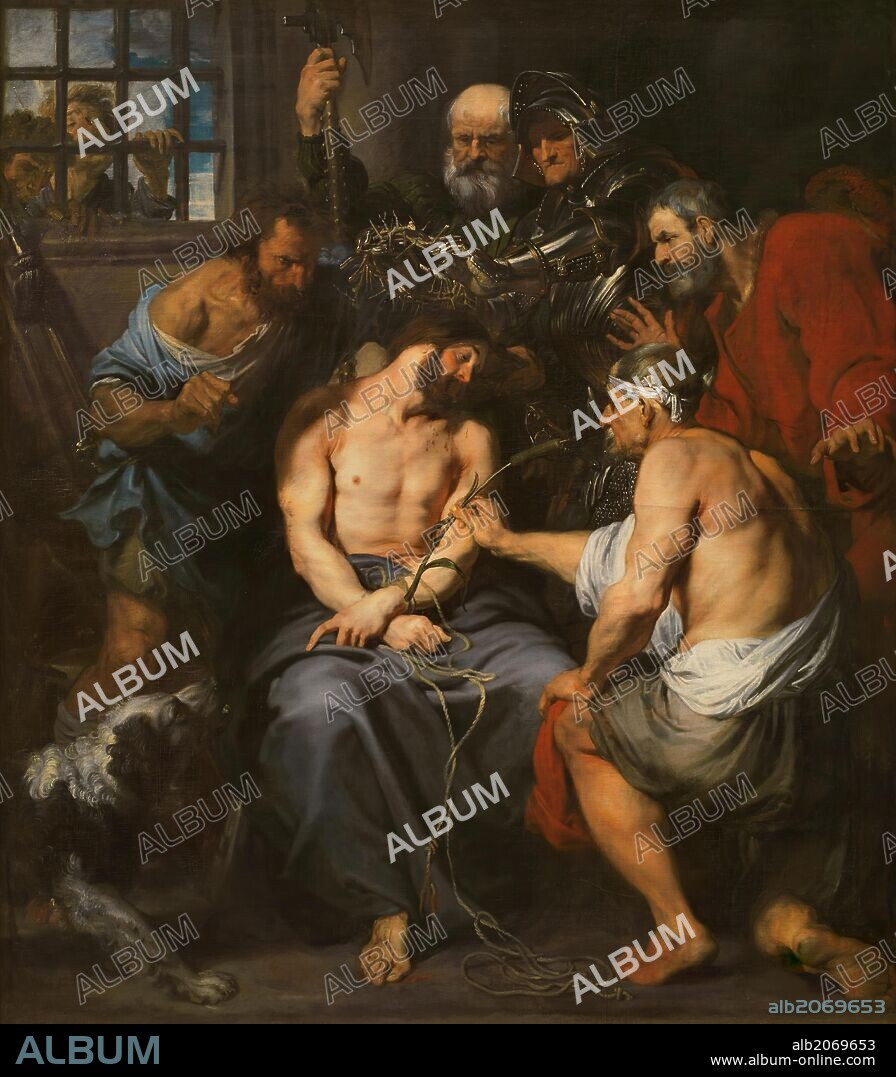 ANTHONY VAN DYCK. Antonio van Dyck / 'The Crown of Thorns', 1618-1620, Flemish School, Oil on canvas, 225 cm x 197 cm, P01474.