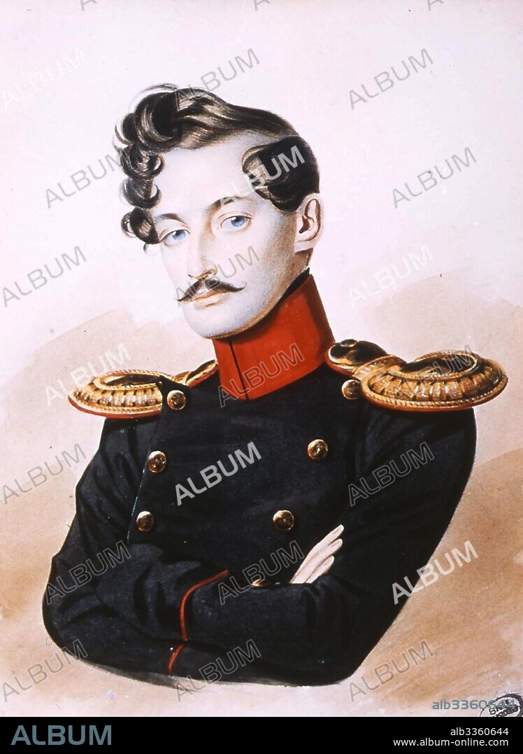 ANONYMOUS. Portrait of Georges-Charles de Heeckeren d'Anthès (1812-1895).