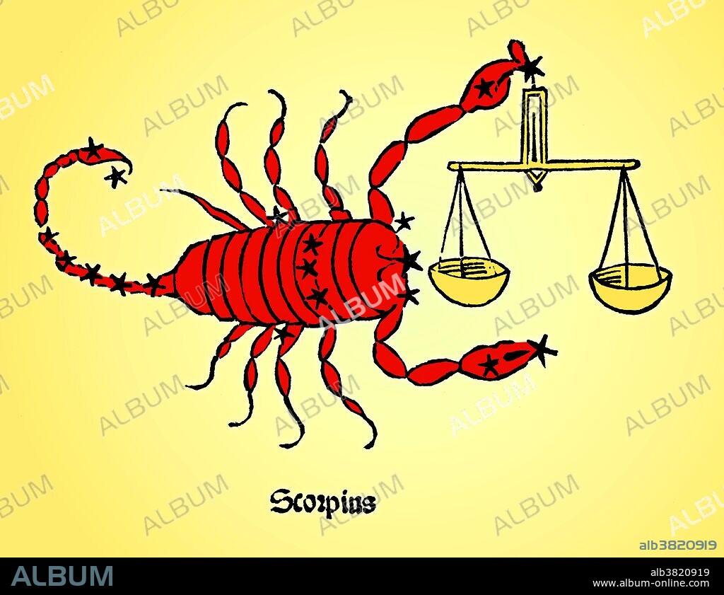 Scorpius, sometimes known as Scorpio, is one of the constellations of the zodiac. Its name is Latin for scorpion. It is one of the 48 constellations described by the 2nd century astronomer Ptolemy, and remains one of the 88 modern constellations defined by the International Astronomical Union. Scorpio is the eighth astrological sign in the Zodiac, linked to the constellation of Scorpius. It spans the 210-240th degree of the zodiac, an area which the Sun transits on average between October 23 and November 22 each year. Poeticon astronomicon is a star atlas whose authorship is disputed. The work was originally attributed to the Roman historian Gaius Julius Hyginus (64 BC - AD 17). The book lists most of the constellations in the same order as Ptolemy's Almagest (2nd century AD) which has led many to believe that a more recent Hyginus created the text. The Poeticon astronomicon was not formally published until 1482, by Erhard Ratdolt. He commissioned a series of woodcuts, but the relative positions of the stars bear little resemblance to the descriptions given by Hyginus in the text or the actual positions of the stars in the sky.