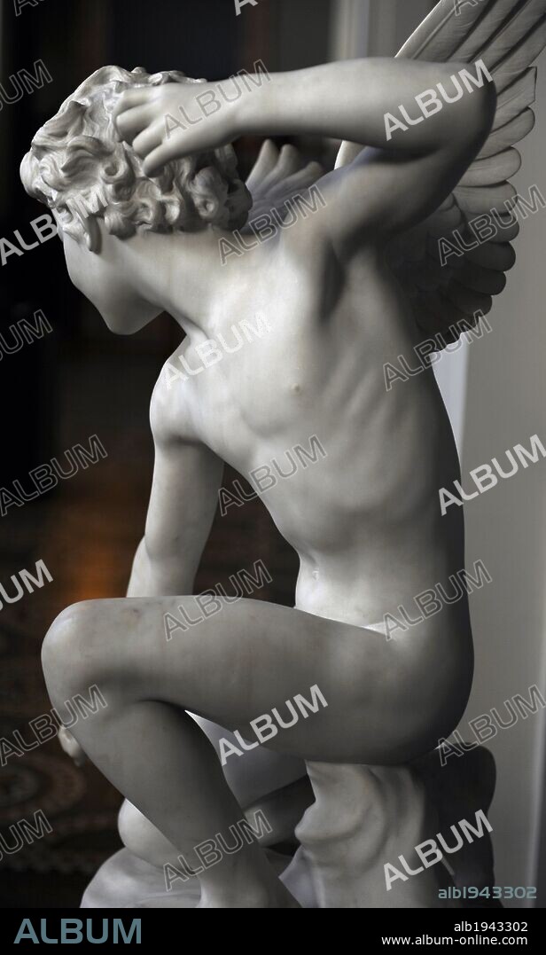 Laurent-Honore Marqueste (1848-1920). French Neo-Baroque sculptor. Eros. 1903 (1883). Ny Carlsberg Glyptotek Museum. Copenhagen. Denmark.