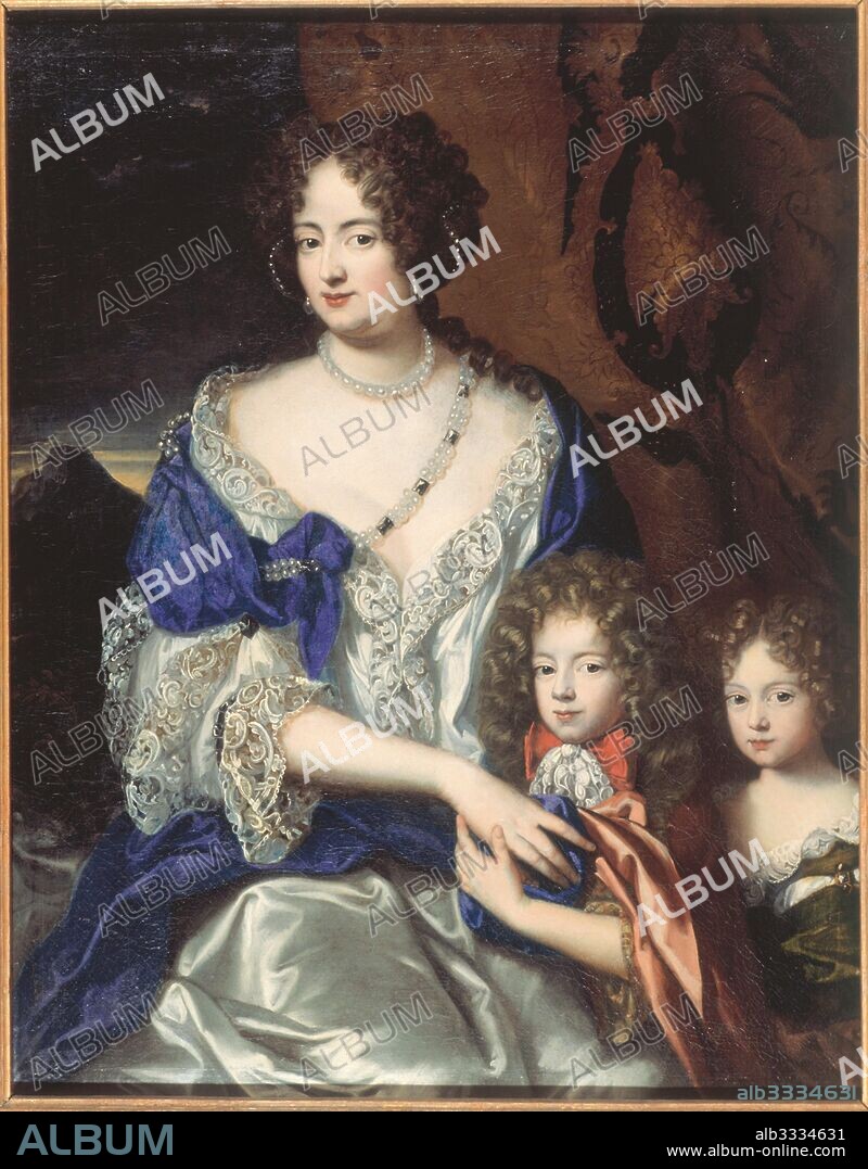 JACQUES VAILLANT. Duchess Sophia Dorothea of Brunswick and Luneburg with her children George and Sophia Dorothea.
