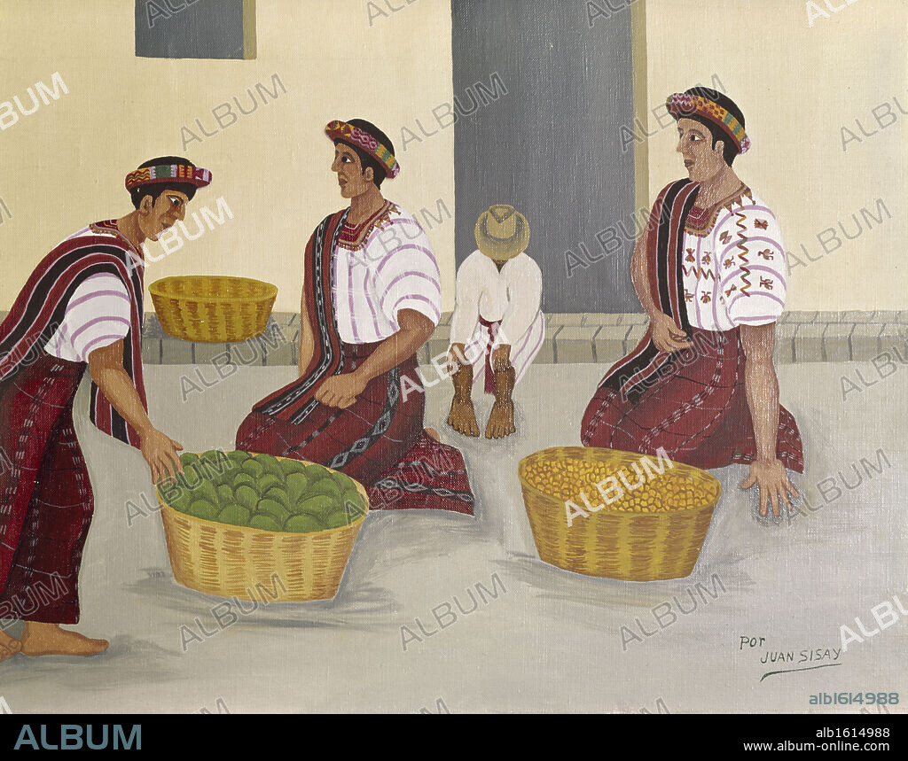 Fruit Sellers by Juan Sisay, 1890-1942, Private Collection.