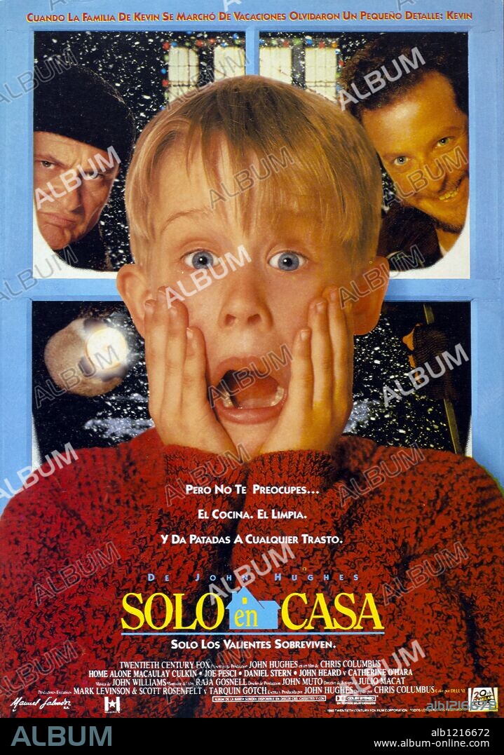 Poster de SOLO EN CASA, 1990 (HOME ALONE), dirigida por CHRIS COLUMBUS. Copyright 20TH CENTURY FOX.
