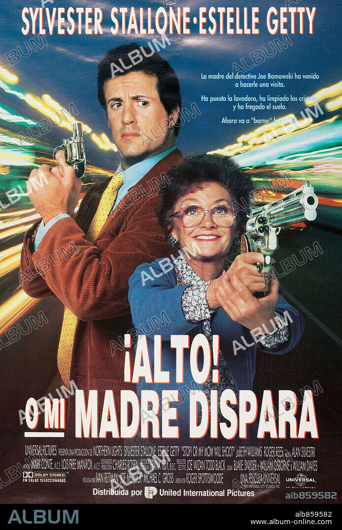 Poster of STOP! OR MY MOM WILL SHOOT, 1992, directed by ROGER SPOTTISWOODE. Copyright UNIVERSAL/NORTHERN LIGHTS.