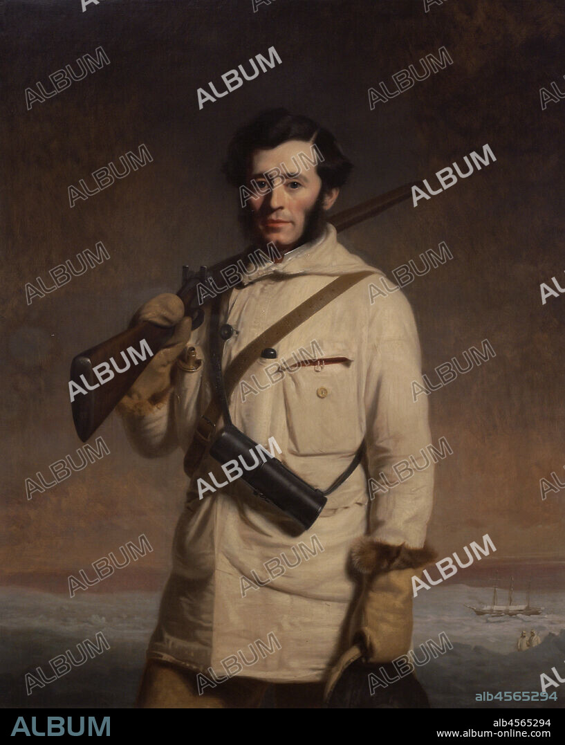 STEPHEN PEARCE (1819-1904). ENGLISH PAINTER.. Sir Francis Leopold McClintock (1819-1907). Irish admiral and Arctic explorer. Portrait by Stephen Pearce (1819-1904). Oil on canvas (127 x 101,9 cm), 1859. National Portrait Gallery. London, England, United Kingdom.