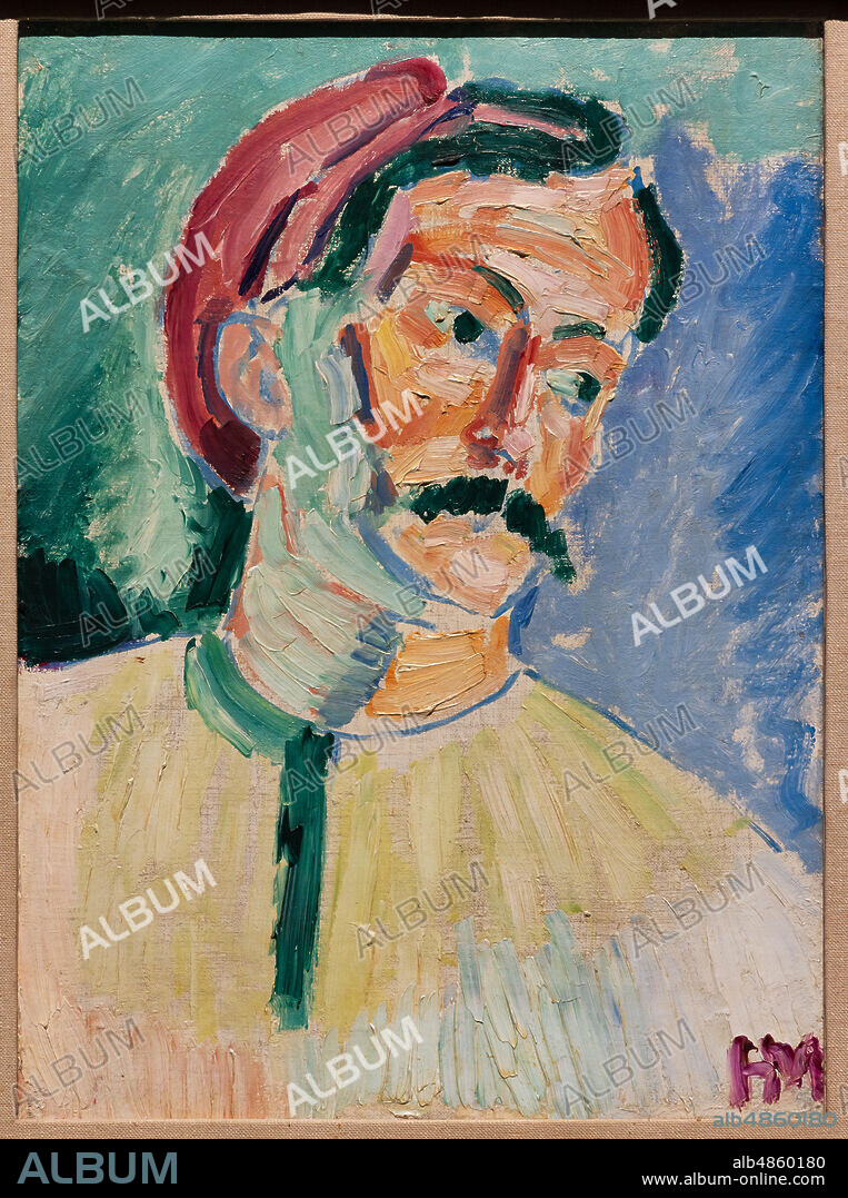 ANDRÉ DERAIN y HENRI MATISSE. Henri Matisse: "André Derain", 1905, oil painting on canvas.