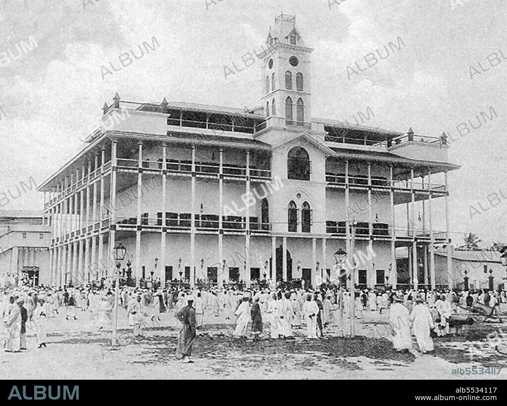 The House of Wonders or Palace of Wonders (in Arabic: Beit-al-Ajaib) is a landmark building in Stone Town, Zanzibar. It is the largest and tallest building of Stone Town and occupies a prominent place facing the Forodhani Gardens on the old town's seafront, in Mizingani Road.  It is located between the Old Fort and the Palace Museum (and former Sultan's Palace). It is one of six palaces built by Barghash bin Said, second Sultan of Zanzibar, and it is said to be located on the site of the 17th-century palace of Zanzibari queen Fatuma. The House of Wonders currently houses the Museum of History & Culture of Zanzibar & the Swahili Coast.