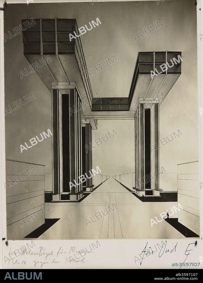 EL LISSITZKY. Skyscraper (Cloud Iron) on Strastnoy Boulevard in Moscow.