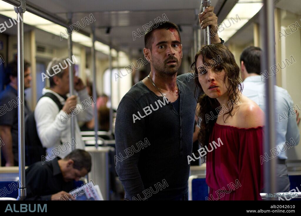 COLIN FARRELL y NOOMI RAPACE en DEAD MAN DOWN-LA VENGANZA DEL HOMBRE MUERTO, 2013 (DEAD MAN DOWN), dirigida por NIELS ARDEN OPLEV. Copyright ORIGINAL FILM.