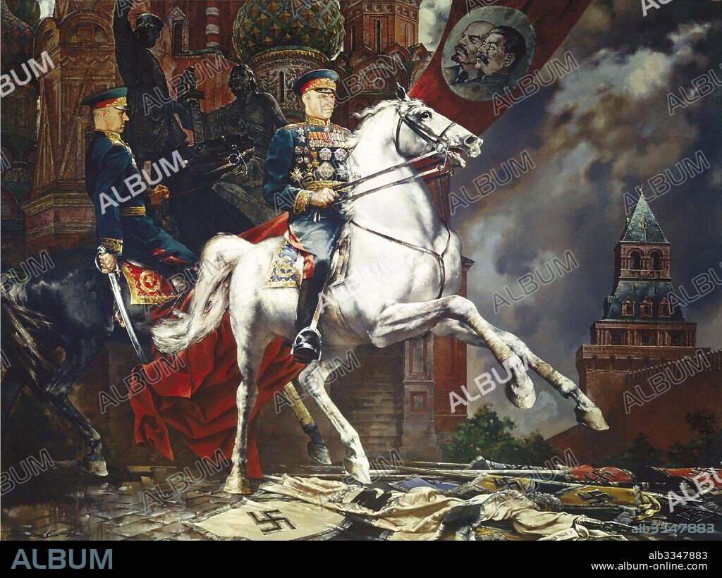 SERGEI NIKOLAEVICH PRISEKIN. The Moscow Victory Parade of 1945.