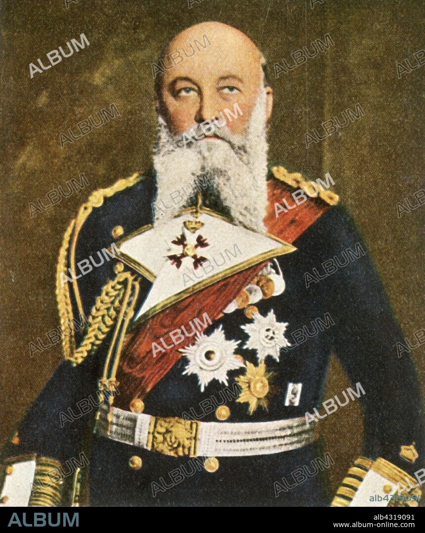Grand Admiral von Tirpitz, c1900, (1936). 'Grossadmiral Von Tirpitz'. Portrait of German naval officer Alfred Peter Friedrich von Tirpitz (1849-1930), Secretary of State of the German Imperial Naval Office. From "Bilder Deutscher Geschichte", (Pictures of German History), No.12, cigarette card album. [Cigaretten-Bilderdienst, Altona-Bahrenfeld, Hamburg, Germany, 1936].