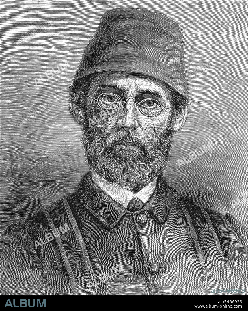 Mehmet Emin Pasha (March 28, 1840 – October 23, 1892) —  born Isaak Eduard Schnitzer — was a physician, naturalist and governor of the Egyptian province of Equatoria (Sourthern Sudan) on the upper Nile. 'Pasha' was a title conferred on him in 1886 and thereafter he was referred to as 'Emin Pasha'. The revolt of Muhammad Ahmad that began in 1881 had cut Equatoria off from the outside world by 1883, and the following year Karam Allah marched south to capture Equatoria and Emin. In 1885 Emin and most of his forces withdrew further south, to Wadelai near Lake Albert. Cut off from communications to the north, he was still able to exchange mail with Zanzibar through Buganda. Emin was rescued by Henry Morton Stanley and the Emin Pasha Relief Expedition in 1888, arriving at Bagamoyo on the Tanzanian coast in 1890.